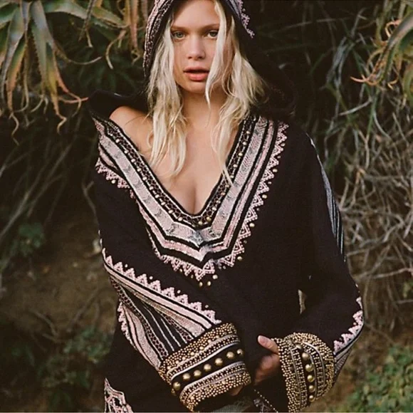 Free People Embroidered Cotton Pullover/Jacket - Picture 4 of 9